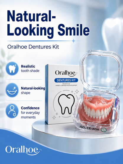 🦷 Instant Full Restoration Dentures – Easy At-Home Fit in Minutes