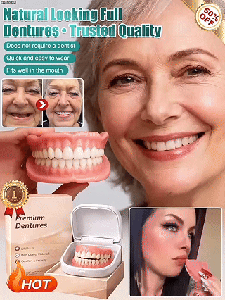 🔥 Custom-Fit Instant Smile Dentures™ – Natural Look & Comfort Fit | 50% OFF Today