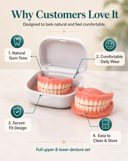 🔥 Custom-Fit Instant Smile Dentures™ – Natural Look & Comfort Fit | 50% OFF Today
