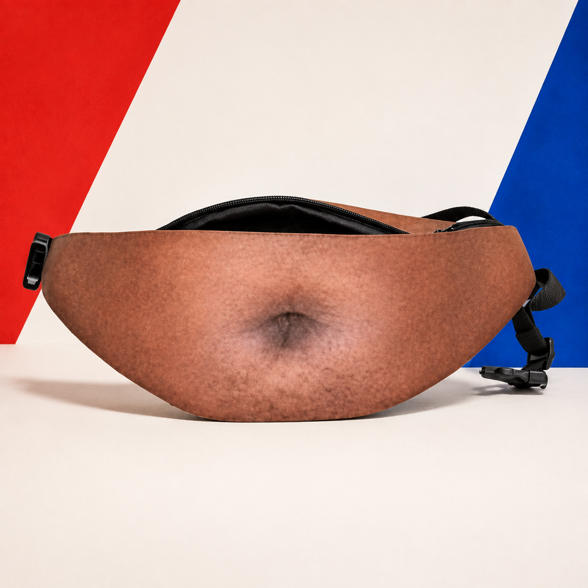 Ultra-Realistic Beer Belly Fanny Pack – Funny Dad Bod Waist Bag